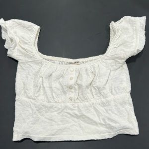 White Billabong Crop Top